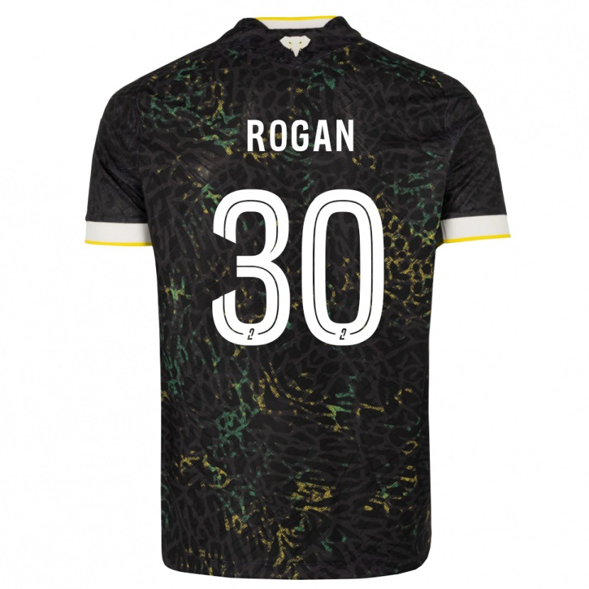 Danxen Mujer Camiseta Manja Rogan #30 Negro Blanco Amarillo 2ª Equipación 2026/27 La Camisa México