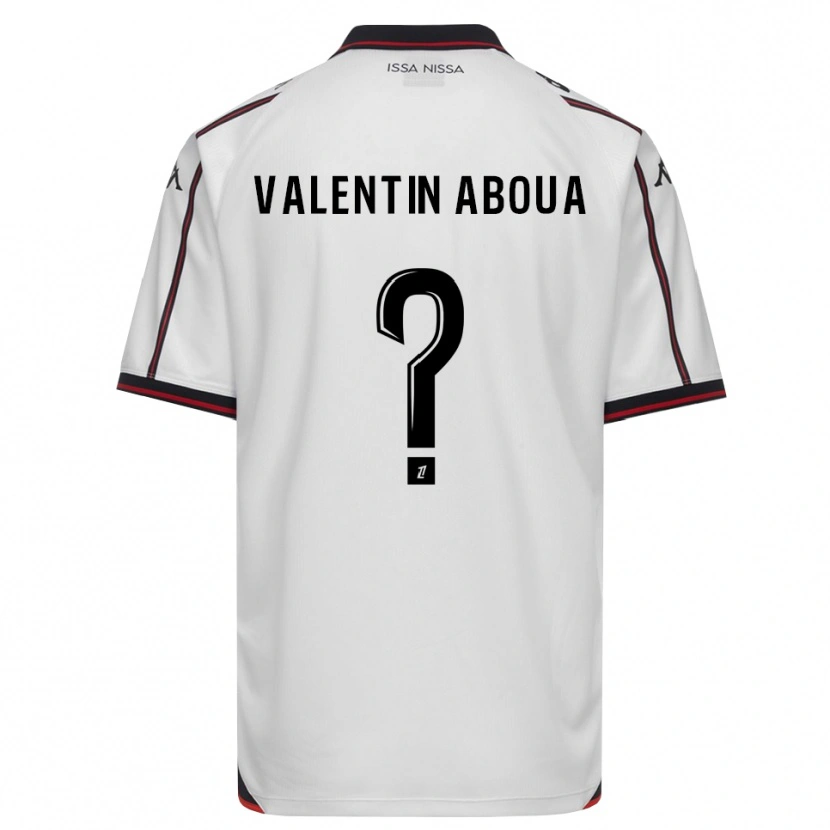 Danxen Mujer Camiseta Louis Valentin Aboua #0 Negro Blanco 2ª Equipación 2026/27 La Camisa México