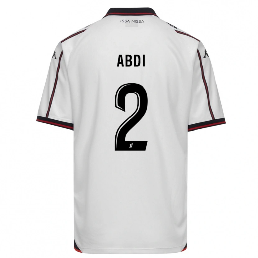 Danxen Mujer Camiseta Ali Abdi #2 Negro Blanco 2ª Equipación 2026/27 La Camisa México