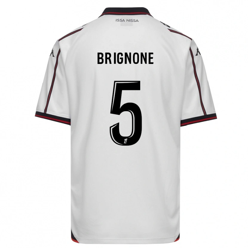 Danxen Mujer Camiseta Kenzo Brignone #5 Negro Blanco 2ª Equipación 2026/27 La Camisa México