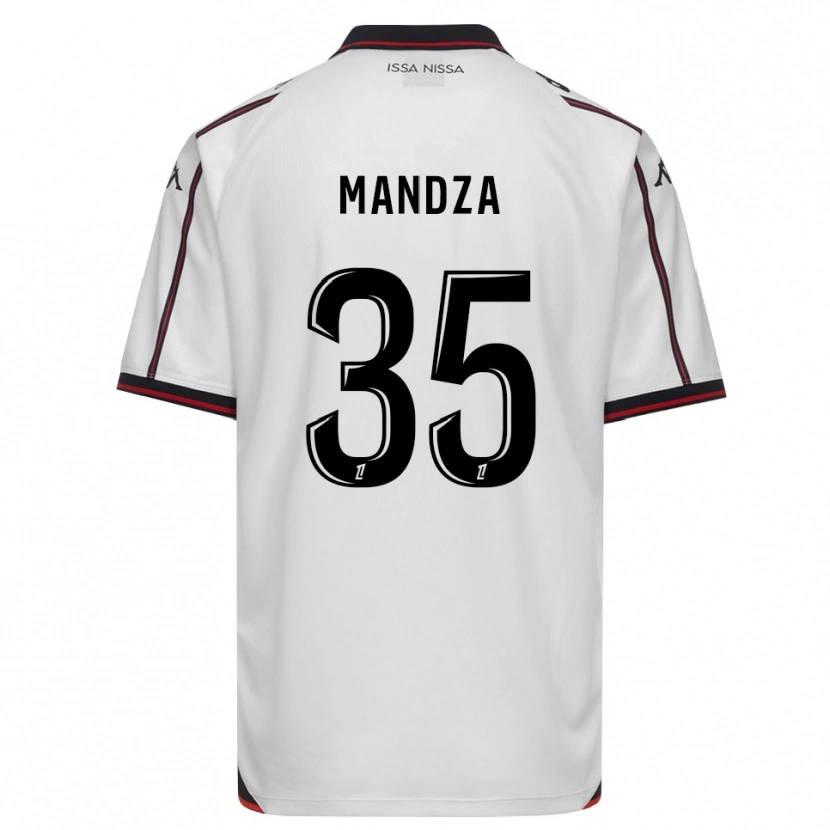 Danxen Mujer Camiseta Xavier Mandza #35 Negro Blanco 2ª Equipación 2026/27 La Camisa México
