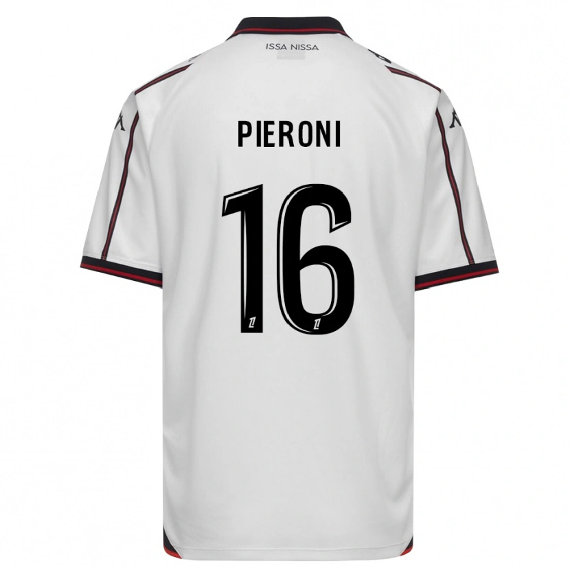 Danxen Mujer Camiseta Dorian Pieroni #16 Negro Blanco 2ª Equipación 2026/27 La Camisa México