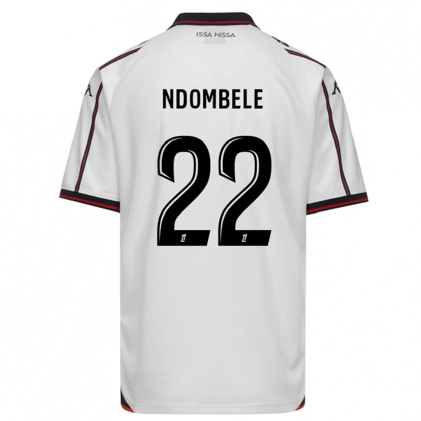 Danxen Mujer Camiseta Tanguy Ndombele #22 Negro Blanco 2ª Equipación 2026/27 La Camisa México