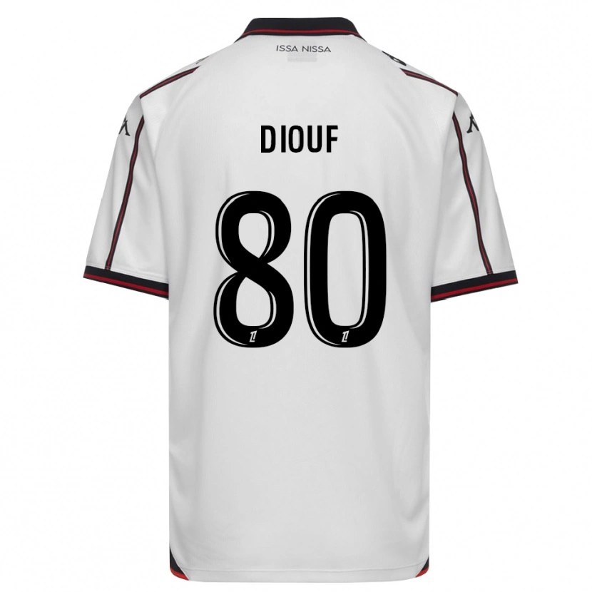 Danxen Mujer Camiseta Yehvann Diouf #80 Negro Blanco 2ª Equipación 2026/27 La Camisa México