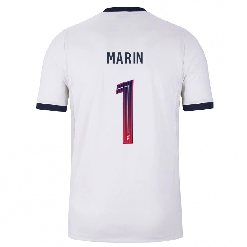 Danxen Mujer Camiseta Renato Marin #1 Blanco Negro Rojo 2ª Equipación 2026/27 La Camisa México