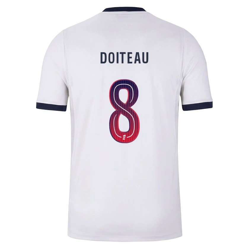 Danxen Mujer Camiseta Benoit Doiteau #8 Blanco Negro Rojo 2ª Equipación 2026/27 La Camisa México