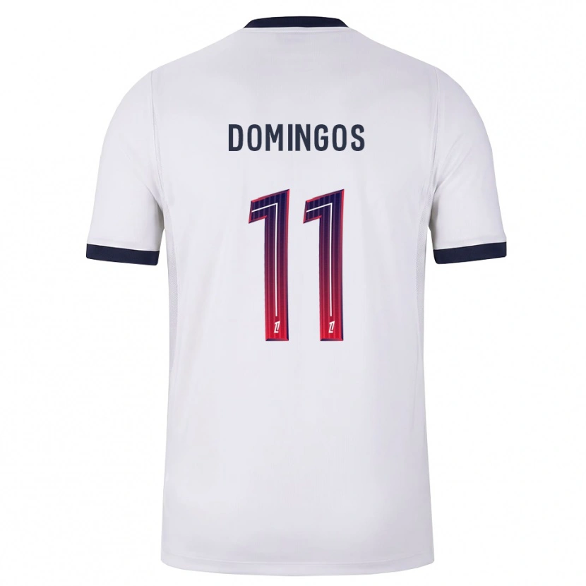 Danxen Mujer Camiseta Fabio Domingos #11 Blanco Negro Rojo 2ª Equipación 2026/27 La Camisa México