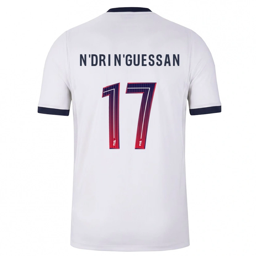 Danxen Mujer Camiseta Landry N'dri N'guessan #17 Blanco Negro Rojo 2ª Equipación 2026/27 La Camisa México