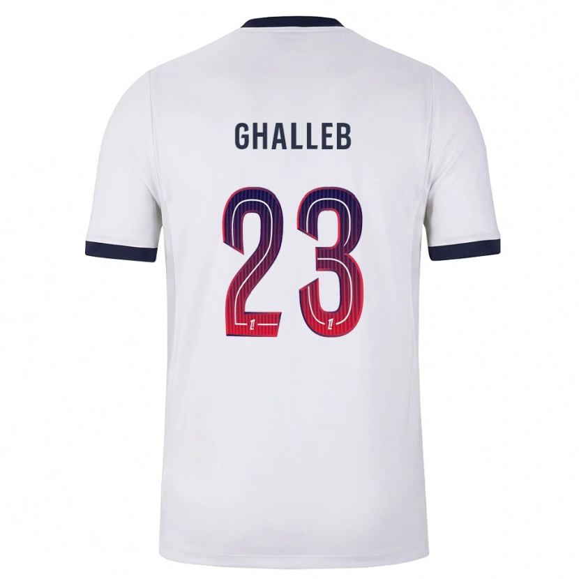 Danxen Mujer Camiseta Edem Ghalleb #23 Blanco Negro Rojo 2ª Equipación 2026/27 La Camisa México