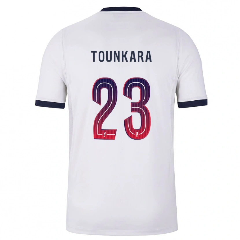 Danxen Mujer Camiseta Aïssatou Tounkara #23 Blanco Negro Rojo 2ª Equipación 2026/27 La Camisa México