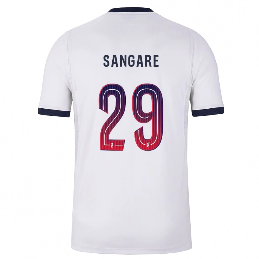 Danxen Mujer Camiseta Hawa Sangare #29 Blanco Negro Rojo 2ª Equipación 2026/27 La Camisa México
