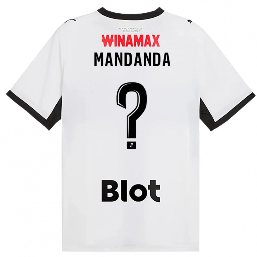 Danxen Mujer Camiseta Sacha Mandanda #0 Negro Blanco Rojo 2ª Equipación 2026/27 La Camisa México