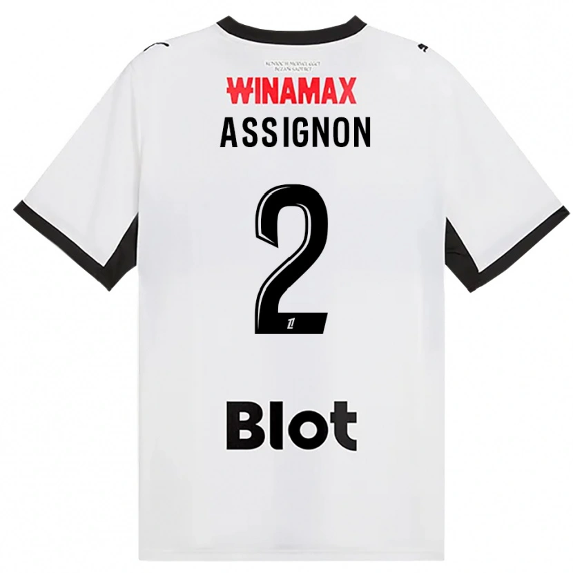 Danxen Mujer Camiseta Kenny Assignon #2 Negro Blanco Rojo 2ª Equipación 2026/27 La Camisa México