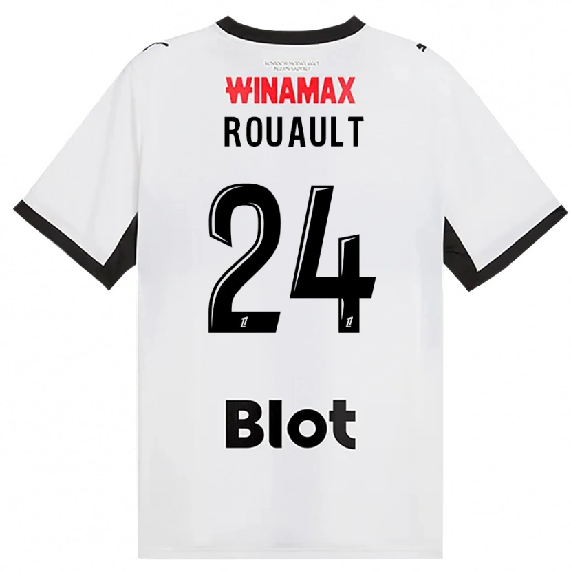 Danxen Mujer Camiseta Anthony Rouault #24 Negro Blanco Rojo 2ª Equipación 2026/27 La Camisa México
