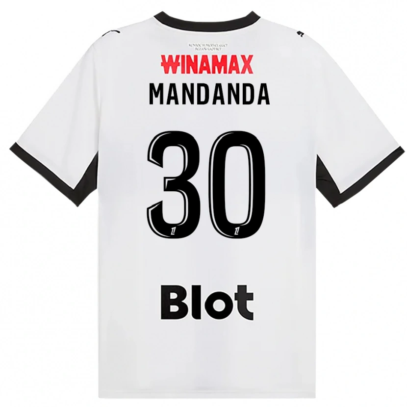 Danxen Mujer Camiseta Steve Mandanda #30 Negro Blanco Rojo 2ª Equipación 2026/27 La Camisa México