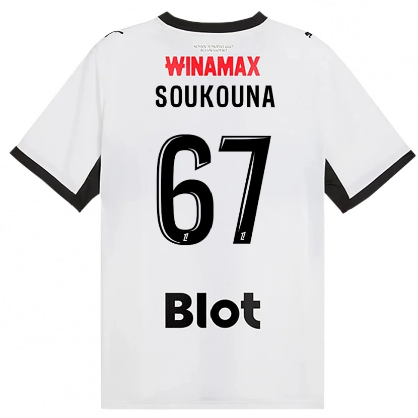 Danxen Mujer Camiseta Isiaka Soukouna #67 Negro Blanco Rojo 2ª Equipación 2026/27 La Camisa México