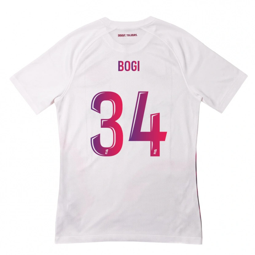 Danxen Mujer Camiseta Fiona Bogi #34 Blanco Rosa Morado 2ª Equipación 2026/27 La Camisa México
