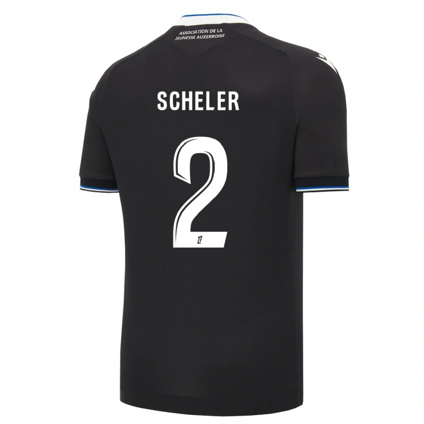 Danxen Mujer Camiseta Scott Scheler #2 Negro Azul Blanco 2ª Equipación 2026/27 La Camisa México
