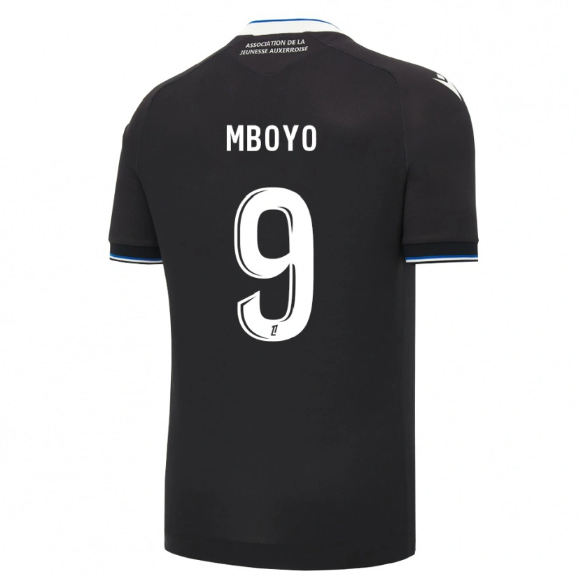 Danxen Mujer Camiseta Andy Mboyo #9 Negro Azul Blanco 2ª Equipación 2026/27 La Camisa México