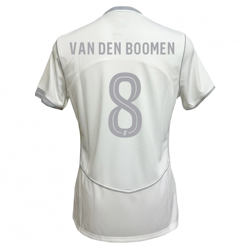 Danxen Mujer Camiseta Branco Van Den Boomen #8 Blanco Gris 2ª Equipación 2026/27 La Camisa México
