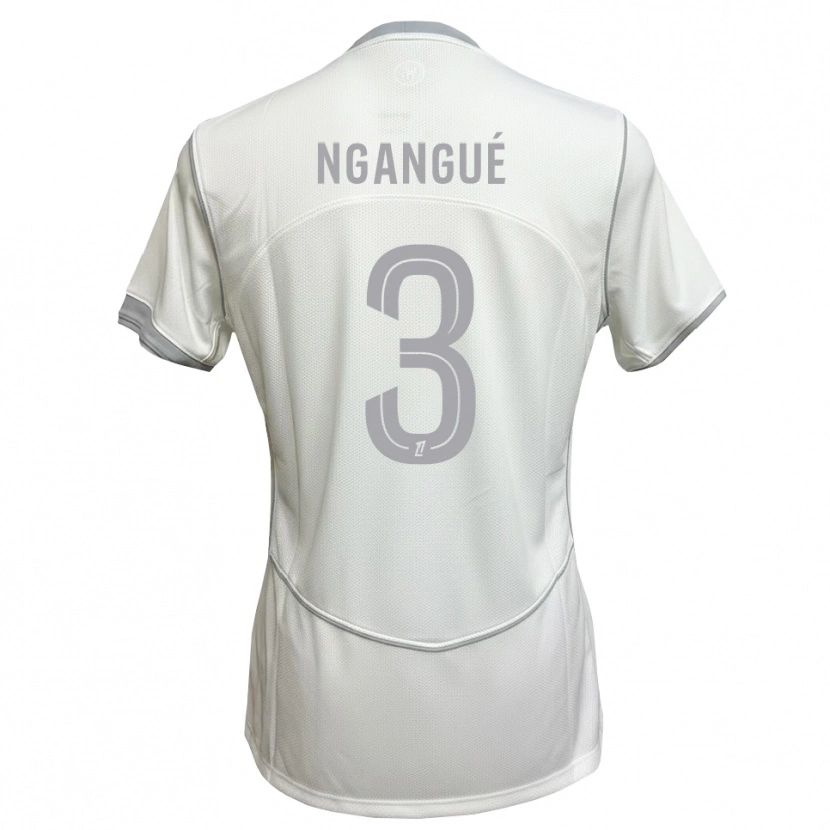 Danxen Mujer Camiseta Maurice Ngangué #3 Blanco Gris 2ª Equipación 2026/27 La Camisa México