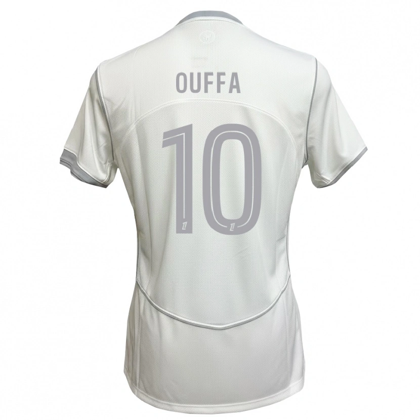Danxen Mujer Camiseta Rayan Ouffa #10 Blanco Gris 2ª Equipación 2026/27 La Camisa México