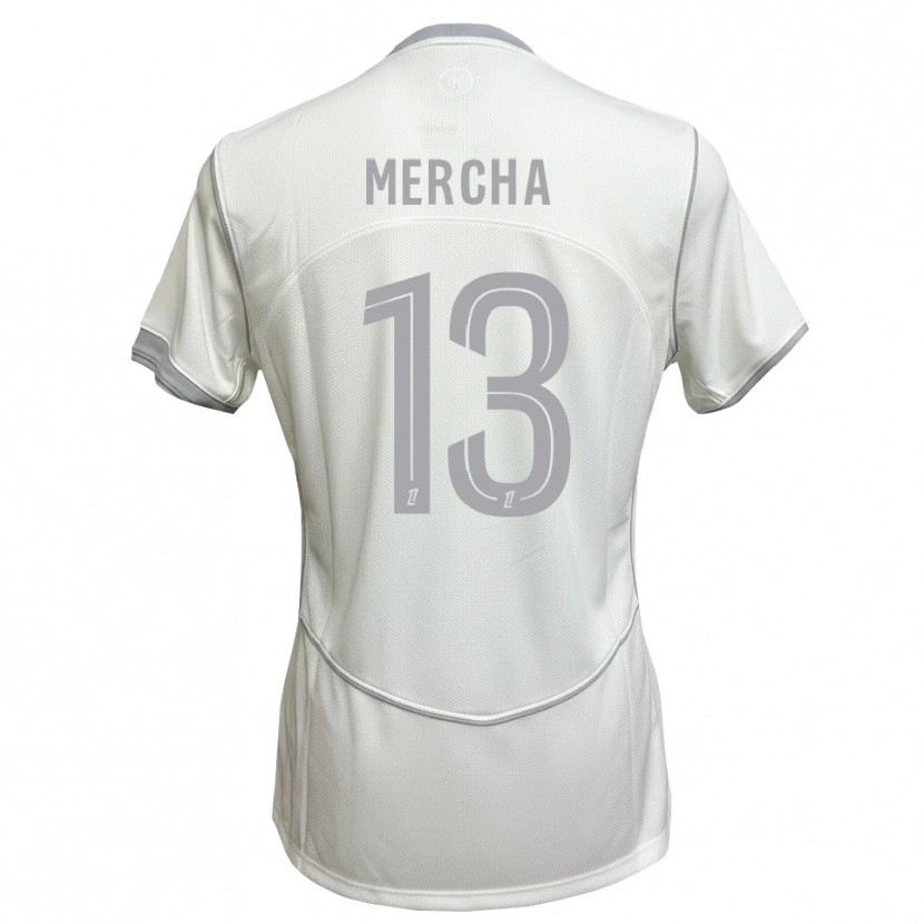 Danxen Mujer Camiseta Yanis Mercha #13 Blanco Gris 2ª Equipación 2026/27 La Camisa México