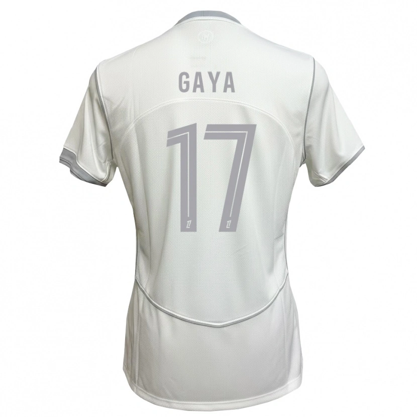 Danxen Mujer Camiseta Yacine Gaya #17 Blanco Gris 2ª Equipación 2026/27 La Camisa México