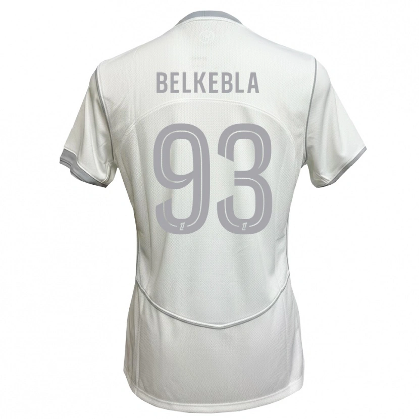 Danxen Mujer Camiseta Haris Belkebla #93 Blanco Gris 2ª Equipación 2026/27 La Camisa México