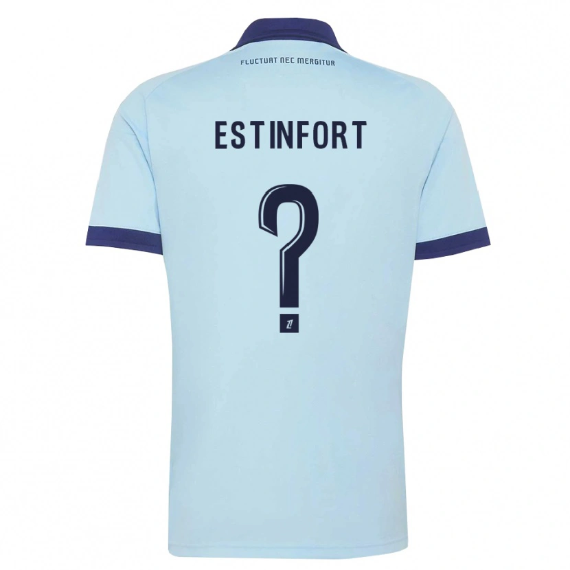 Danxen Mujer Camiseta Adam Estinfort #0 Azul Aciano Negro 2ª Equipación 2026/27 La Camisa México