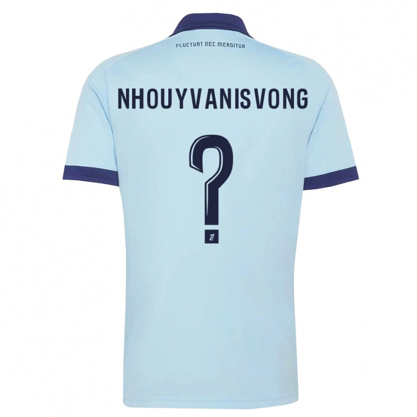 Danxen Mujer Camiseta Andy Nhouyvanisvong #0 Azul Aciano Negro 2ª Equipación 2026/27 La Camisa México