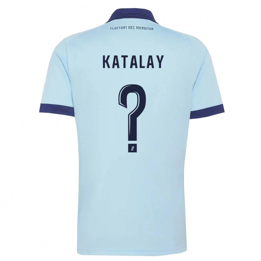 Danxen Mujer Camiseta Hertonk Katalay #0 Azul Aciano Negro 2ª Equipación 2026/27 La Camisa México