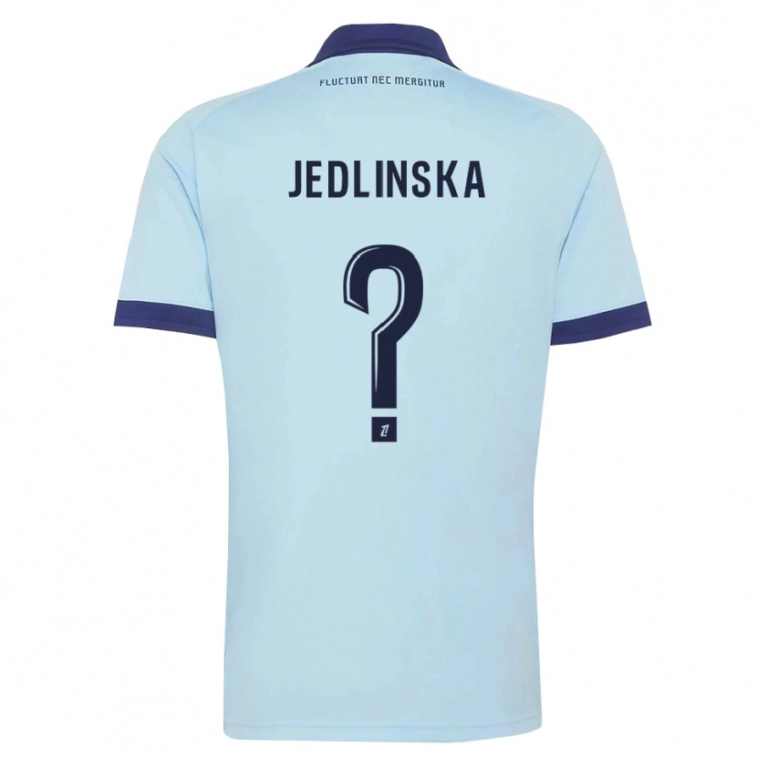 Danxen Mujer Camiseta Klaudia Jedlinska #0 Azul Aciano Negro 2ª Equipación 2026/27 La Camisa México