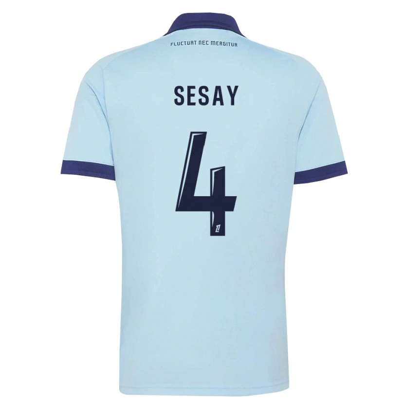 Danxen Mujer Camiseta Mohamed Sesay #4 Azul Aciano Negro 2ª Equipación 2026/27 La Camisa México