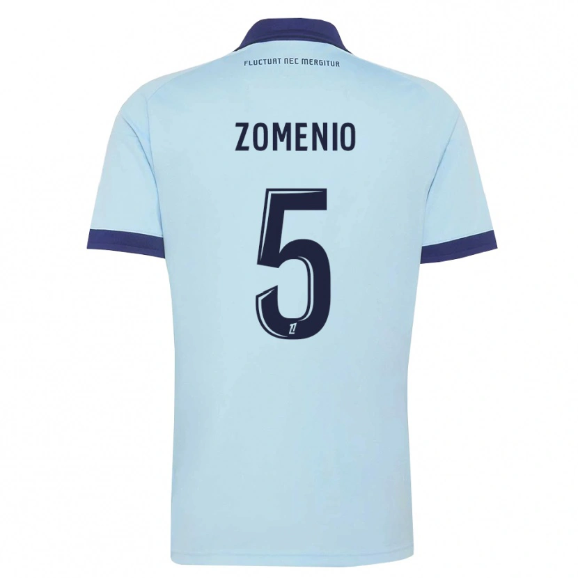 Danxen Mujer Camiseta Paco Zomenio #5 Azul Aciano Negro 2ª Equipación 2026/27 La Camisa México