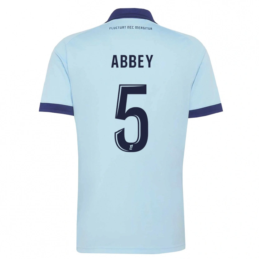 Danxen Mujer Camiseta Emmanuel Abbey #5 Azul Aciano Negro 2ª Equipación 2026/27 La Camisa México