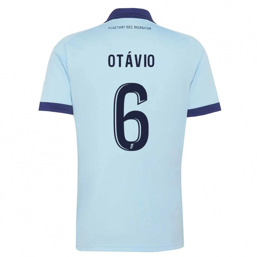 Danxen Mujer Camiseta Otávio Ataíde Da Silva #6 Azul Aciano Negro 2ª Equipación 2026/27 La Camisa México