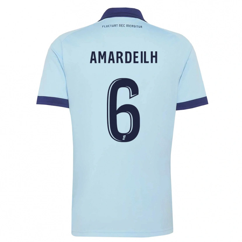 Danxen Mujer Camiseta Envel Amardeilh #6 Azul Aciano Negro 2ª Equipación 2026/27 La Camisa México