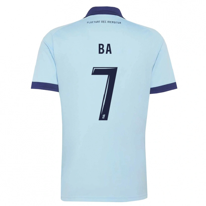 Danxen Mujer Camiseta Mohamed Ba #7 Azul Aciano Negro 2ª Equipación 2026/27 La Camisa México
