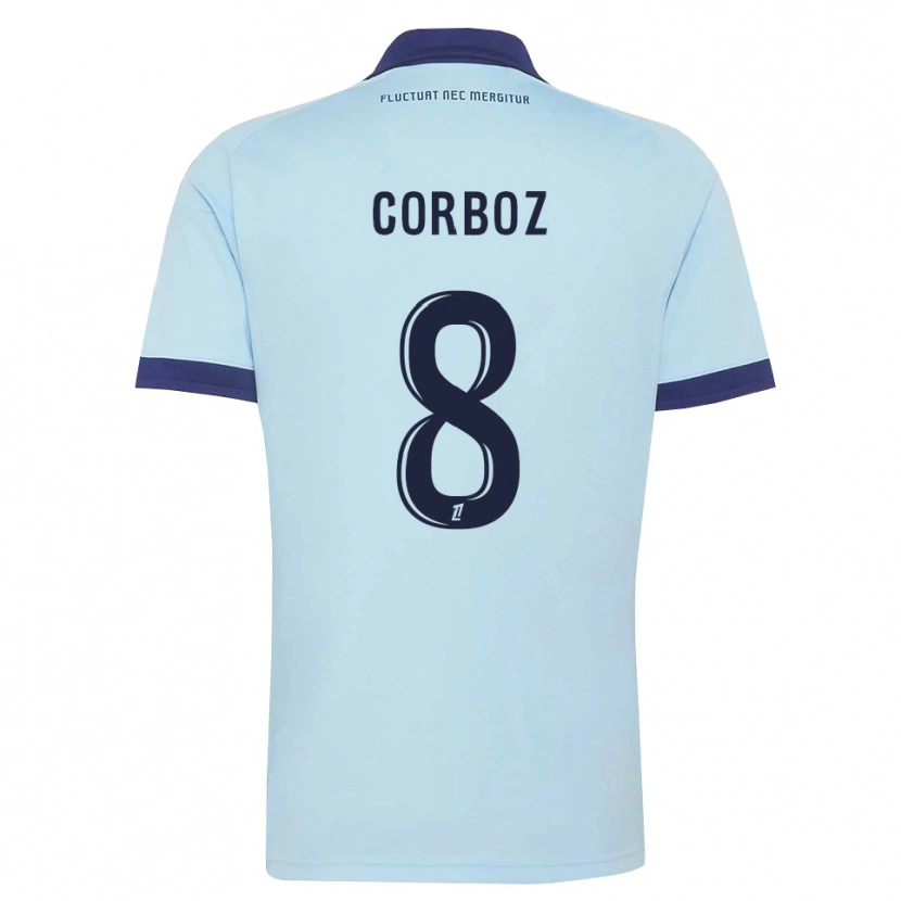 Danxen Mujer Camiseta Daphné Corboz #8 Azul Aciano Negro 2ª Equipación 2026/27 La Camisa México