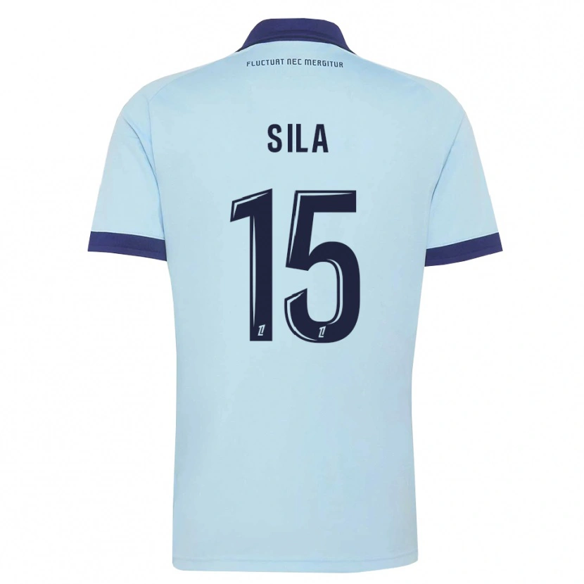 Danxen Mujer Camiseta Oumar Sila #15 Azul Aciano Negro 2ª Equipación 2026/27 La Camisa México