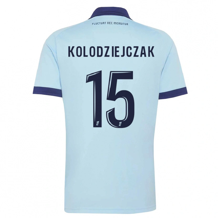 Danxen Mujer Camiseta Timothée Kolodziejczak #15 Azul Aciano Negro 2ª Equipación 2026/27 La Camisa México