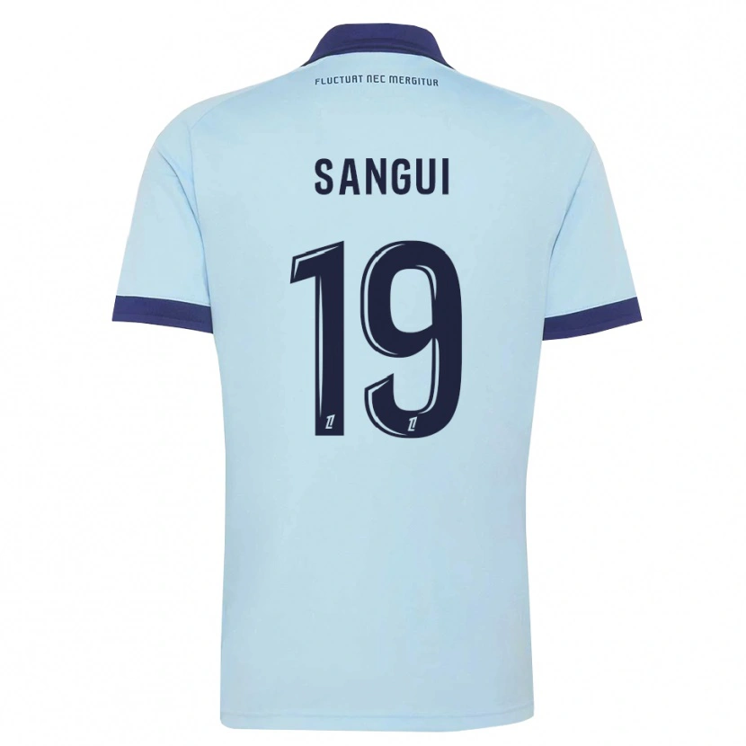 Danxen Mujer Camiseta Nhoa Sangui #19 Azul Aciano Negro 2ª Equipación 2026/27 La Camisa México