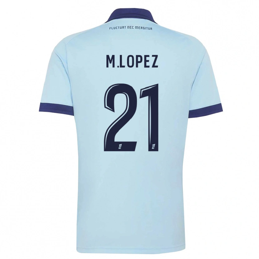 Danxen Mujer Camiseta Maxime Lopez #21 Azul Aciano Negro 2ª Equipación 2026/27 La Camisa México