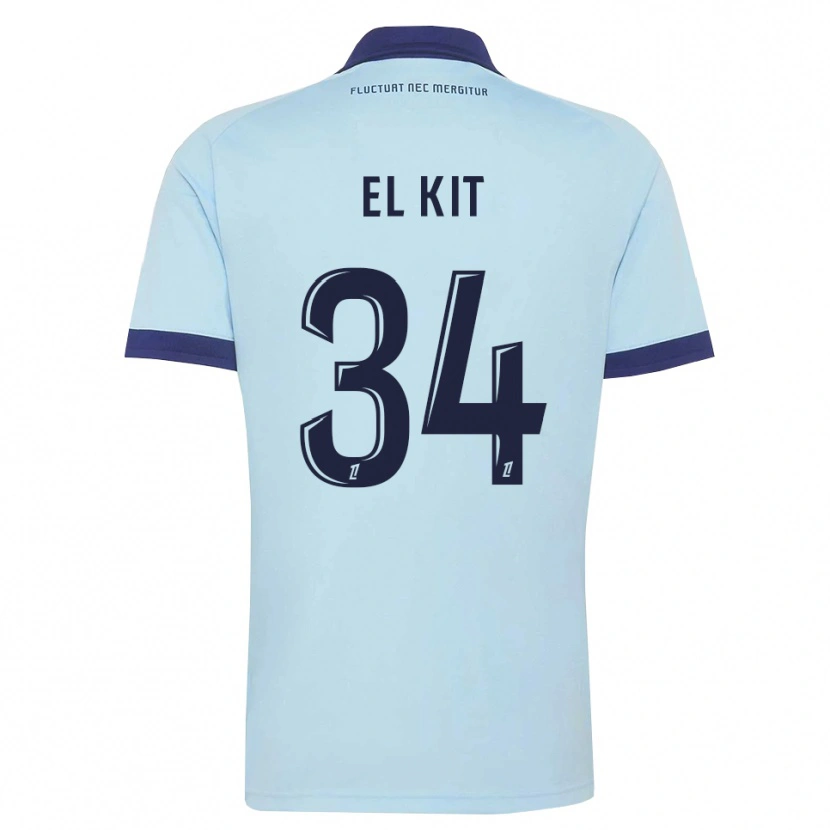 Danxen Mujer Camiseta Kamil El Kit #34 Azul Aciano Negro 2ª Equipación 2026/27 La Camisa México