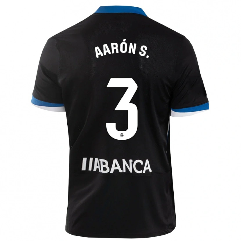 Danxen Mujer Camiseta Aarón Sánchez #3 Negro Azul Blanco 2ª Equipación 2026/27 La Camisa México