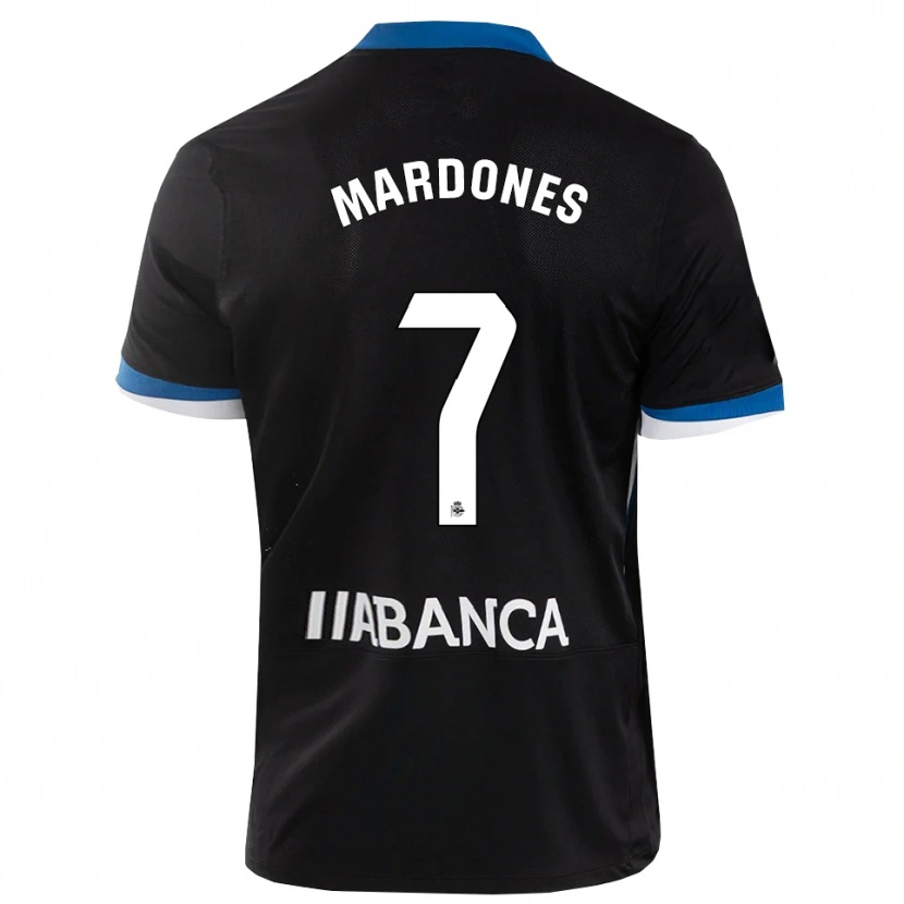 Danxen Mujer Camiseta Alvaro Mardones #7 Negro Azul Blanco 2ª Equipación 2026/27 La Camisa México