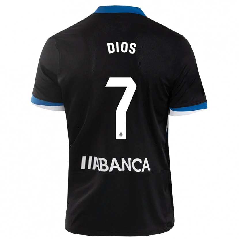 Danxen Mujer Camiseta Eva Dios #7 Negro Azul Blanco 2ª Equipación 2026/27 La Camisa México