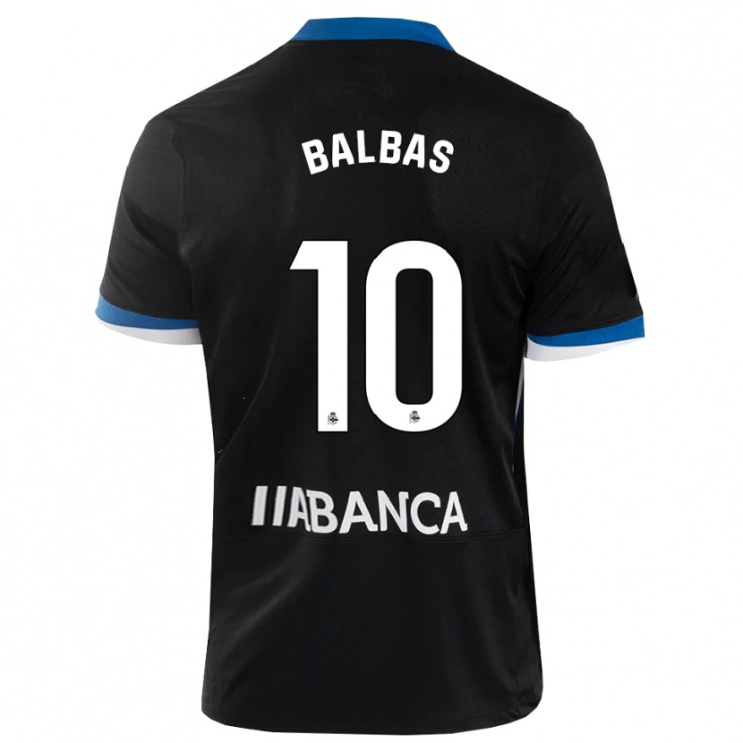 Danxen Mujer Camiseta Nicolás Balbas #10 Negro Azul Blanco 2ª Equipación 2026/27 La Camisa México