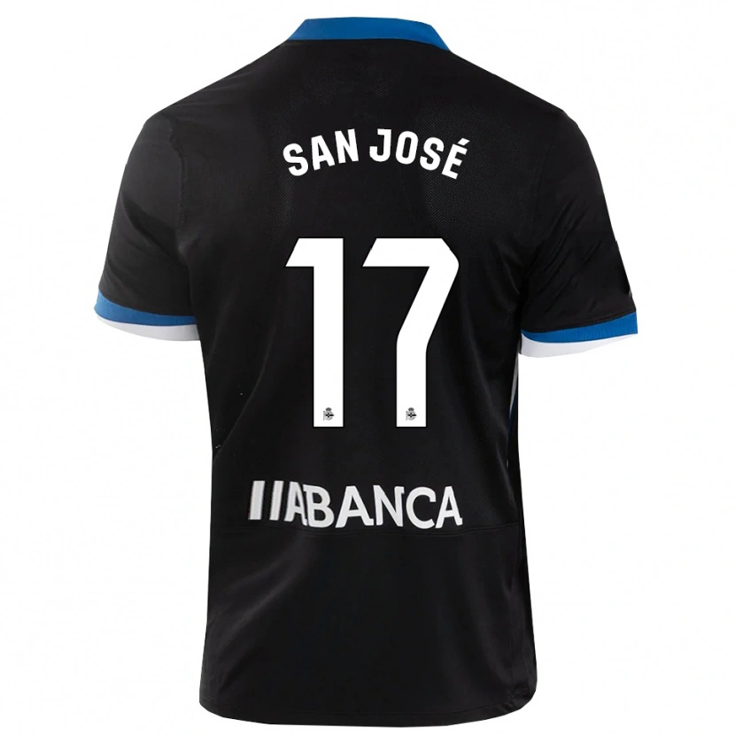 Danxen Mujer Camiseta Koke San José #17 Negro Azul Blanco 2ª Equipación 2026/27 La Camisa México